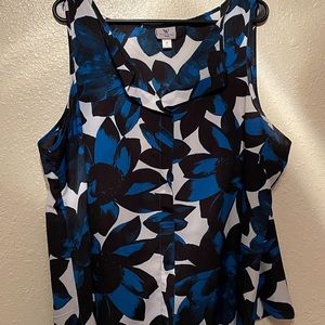 Sleeveless blouse tank